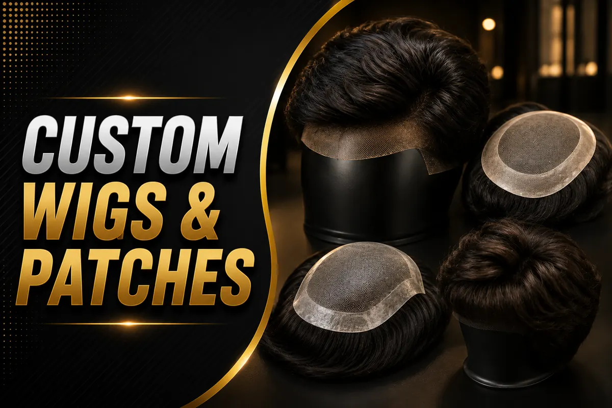 Collection of customized wigs and hair patches